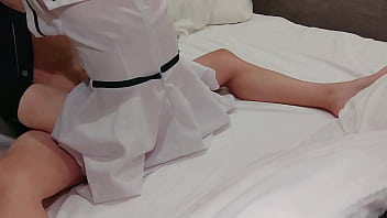 Melihat Sperma Tumpah Setelah Creampie Dalam Posisi Cowgirl, Gadis Sma Polos Dalam Seragam Sekolah Direkam Mesra, Digelitik Sampai Klimaks Dengan Cosplay Seksi