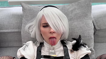 2b Dihardik Dalam Segala Posisi, Vagina Ketatnya Dihajar Hingga Muncrat Di Wajahnya – Cosplay Nier: Automata