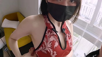 Pacar Asia-ku Yang Montok Pakai Cheongsam Sampai Muncrat Saat Ditiduri